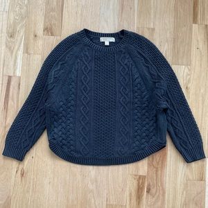 Michael by Michael Kors Cable Knit Crew Neck Sweater